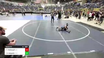 61 lbs Consi Of 4 - Trevan Pettengill, Independent vs Anthony Salgado, Cedaredge Bruins