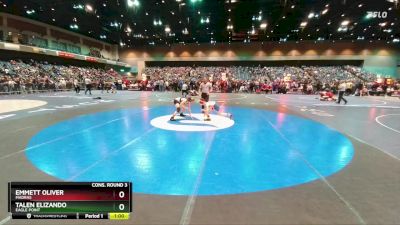 106 lbs Cons. Round 3 - Emmett Oliver, Madras vs Talen Elizando, Eagle Point