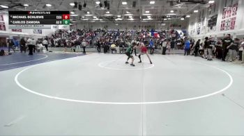 Boys 120 lbs 5th Place Match - Michael Schliewe, El Camino&nbsp;Boys vs Carlos Zamora, Alisal Boys