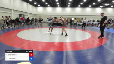 138 lbs 1/4 Final - Toby Shipman, Ok vs Jaylen Bethea, Nc