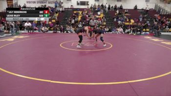 155 lbs Cons. Round 5 - Lexie Riley, Olentangy Orange vs Lily Hendricks, Greeneview