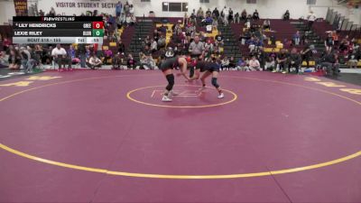 155 lbs Cons. Round 5 - Lexie Riley, Olentangy Orange vs Lily Hendricks, Greeneview