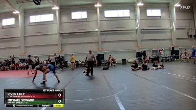 130 lbs Finals (2 Team) - River Lilly, Contenders WA Green vs Michael Soward, Dayton Bandits