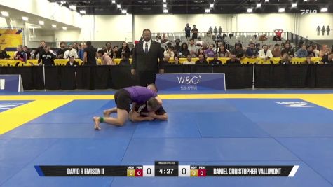 Daniel Christopher Vallimont vs David R Emison II 2025 World IBJJF Jiu-Jitsu No-Gi Championship