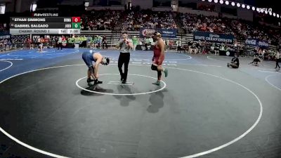 D 1 285 lbs Champ. Round 1 - Gabriel Salgado, John Ehret vs Ethan Simmons, Brother Martin