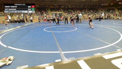 85 lbs Consi Of 4 - Henry Hibdon, Barnsdall Youth Wrestling vs Jett Manning, Barnsdall Youth Wrestling