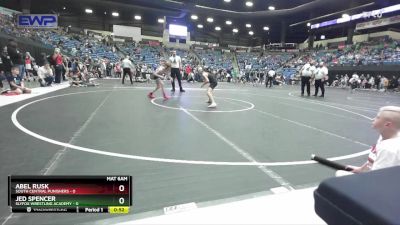 84 lbs Cons. Semi - Jed Spencer, SlyFox Wrestling Academy vs Abel Rusk, South Central Punishers