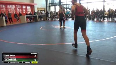 144-148 lbs Round 5 - Evan Meier, Western Dubuque vs Tate Andrle, Prairie, Cedar Rapids