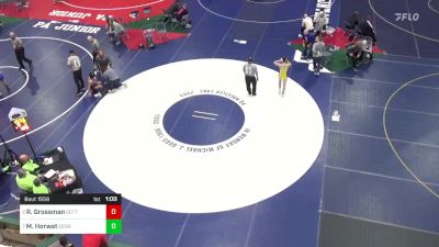 140 lbs Quarterfinal - Reid Grossman, Gettysburg vs Mason Horwat, Derry