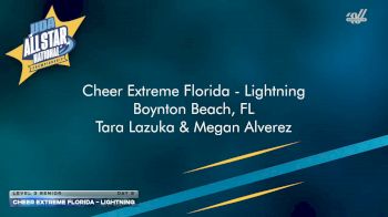 Cheer Extreme Florida - Lightning [2026 L3 Senior Day 2] 2026 UCA & UDA All Star Nationals