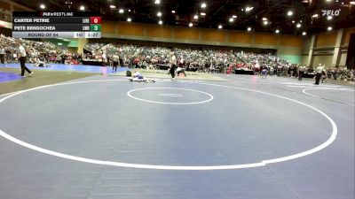 113 lbs Round Of 64 - Carter Petrie, Liberty vs Pete Bengochea, Lowry