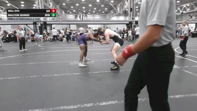 215 lbs Semis & 1st Wrestleback (8 Team) - Will Etu, GT Nation vs Malcom Burris, Team Shutt Mau Mau