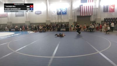 67 lbs Quarters - Tucker Hill, RWC - Roy Wrestling Club vs Ryker Ostermiller, Colorado Hammers