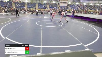 130 lbs Round Of 16 - Malakii Martin, Bear Cave vs Ian Easterling, Webber Middle School