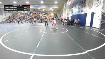 110 lbs Cons. Semi - Kaeli Gonzalez, Corona Del Mar vs Ashley Orozco, Eastside