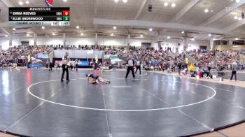 Girls 107 lbs Champ. Round 1 - Ellie Underwood, Seymour High School vs Emma Reeves, Cheatham Co. Central High School