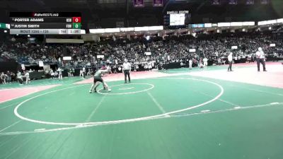 120 lbs Champ. Round 2 - Porter Adams, HEW1 vs Justin Smith, FOWCA