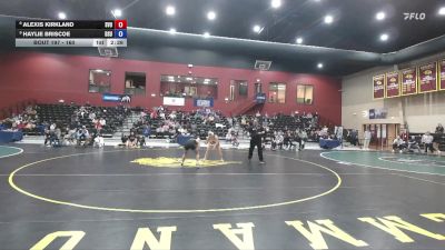 160 lbs Cons. Round 3 - Haylie Briscoe, Delaware State vs Alexis Kirkland, Southern Virginia