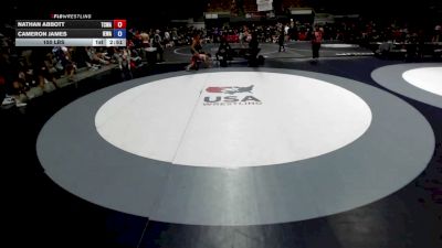 150 lbs Nathan Abbott, TCWA - Tri-Counties Wrestling Association vs Cameron James, IEWA - Inland Empire Wrestling Association