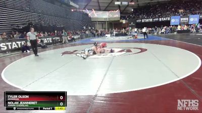 1B/2B 160 Quarterfinal - Nolan Jeanneret, Jenkins (Chewelah) vs Tyler Olson, Okanogan