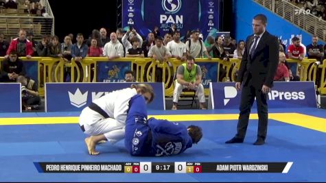 Adam Piotr Wardzinski vs Pedro Henrique Pinheiro Machado 2025 Pan Jiu Jitsu IBJJF Championship