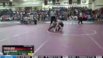 126 lbs Cons. Round 2 - Blaine McGraw, Alburnett vs MaCael Bear, South Tama County