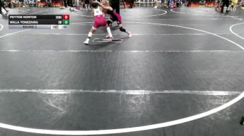 86 lbs Round 3 - Peyton Horton, South GA Wrestling Academy vs Willa Yonezawa, Darkhorse Wrestling
