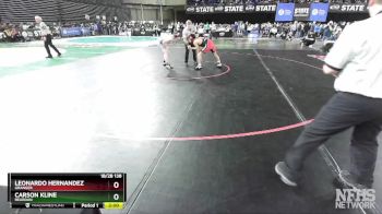 1B/2B 138 Semifinal - Carson Kline, Reardan vs Leonardo Hernandez, Granger