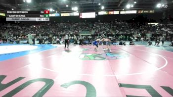 6A 138 lbs Champ. Round 1 - Trevor Edwards, Coeur D Alene vs Sawyer Sage, Post Falls