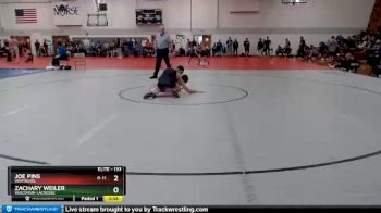 133 lbs Quarterfinal - Joe Pins, Wartburg vs Zachary Weiler, Wisconsin-LaCrosse