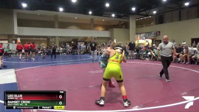 110 lbs Round 2 (6 Team) - Ramsey Crow, Gulf Coast WC vs Leo Ellis, Rabbit WC