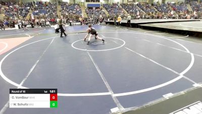 100 lbs Round Of 16 - Drake VomBaur, Severance MS vs Wylie Schultz, Grizzly WC