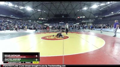 135 lbs 5th Place Match - Paxton Sanchez, Outlaw Wrestling Club vs Myles Satiacum, Team Aggression Wrestling Club