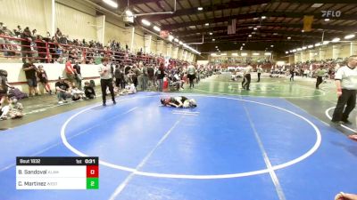 65 lbs Consi Of 8 #2 - Brandon Sandoval, Alamosa vs Case Martinez, Western Slope Warriors