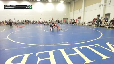 80 lbs Rr Rnd 2 - Tommy Nugent, ELITE NJ BLUE - EL vs Lyrik Hodges, M3 Wrestling Academy - EL