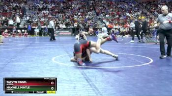 2A-157 lbs 7th Place Match - Maxwell Mintle, Grinnell vs Taevyn Zinnel, Algona