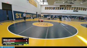 113 lbs Champ. Round 2 - Matthew Byers, St. John`s School vs Brody Pacholski, Highland Park