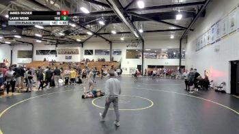 165 lbs 5th Place Match - Lakin Webb, Trine vs James Dozier, Marian