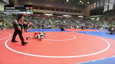 82 lbs Cons. Semi - Cole Jones, Honey Badger Wrestling Club vs Jaxson Hoffman, Conway Wrestling Club