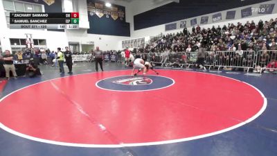 120 lbs 1st Place Match - Samuel Sanchez, Esperanza vs Zachary Samano, Chino