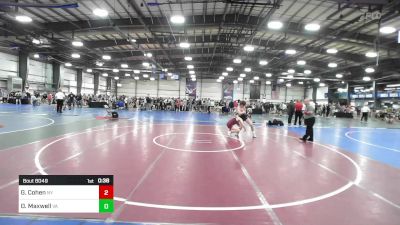 138 lbs Consi Of 64 #1 - Gabe Cohen, NY vs Owen Maxwell, VA