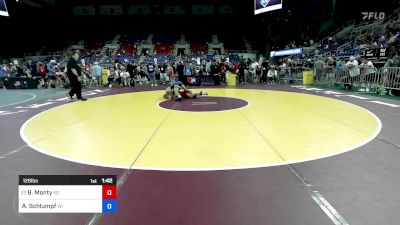 126 lbs Cons 128 #2 - Brogan Monty, KS vs Alois Schlumpf, WI