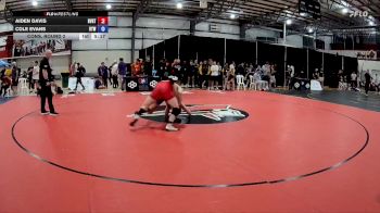 70 kg Cons. Round 2 - Aiden Davis, Buffalo Valley Regional Training Center vs Cole Evans, Burnett Trained Wrestling