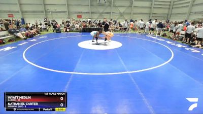 132 lbs Placement Matches (16 Team) - Wyatt Medlin, Illinois vs Nathaniel Carter, Michigan Blue