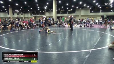 60 lbs Cons. Round 3 - Marshall Crain, Seymour Youth Wrestling Club vs Paul Vanderhoeven, North DeSoto Wrestling Academy