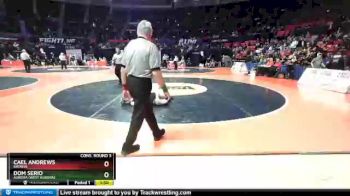 3A 145 lbs Cons. Round 3 - Dom Serio, Aurora (West Aurora) vs Cael Andrews, Batavia