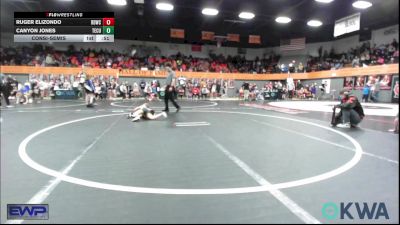 61 lbs Consolation - Ruger Elizondo, Blue Devil Wrestling Club vs Canyon Jones, Tecumseh Youth Wrestling