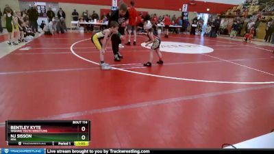 56-61 lbs Round 3 - Nj Sisson, HRA vs Bentley Kyte, Wiggins Youth Wrestling