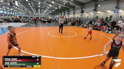 80 lbs Quarterfinal - Titus Tyner, Cardinal Wrestling Club vs Zeke Adams, El Paso Supers Wrestling Club