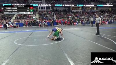 100 lbs Quarterfinal - Ryder Gomez, Pittsburg vs Connor Buhr, Carroll